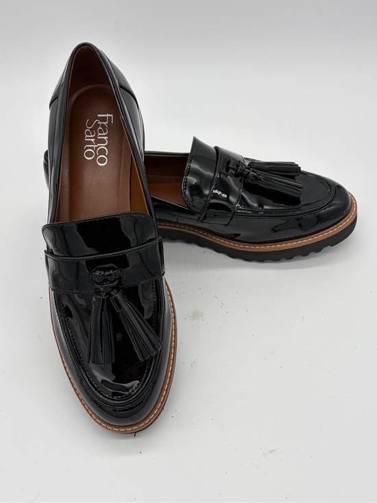 Franco Sarto Shoes - Franco Sarto Black Patent Tassel Penny Loafers New Without Box
